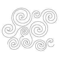 swirls simple border 001